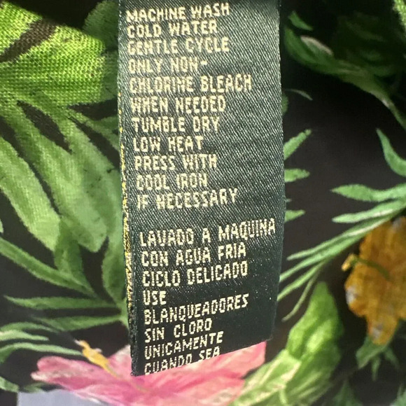 VTG Lauren Ralph Lauren 100% Linen Hawaiian Top Frog Closure Womens Size M Tunic - Picture 5 of 7